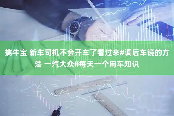 擒牛宝 新车司机不会开车了看过来#调后车镜的方法 一汽大众#每天一个用车知识