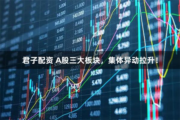 君子配资 A股三大板块,集体异动拉升!