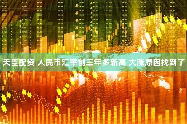 天臣配资 人民币汇率创三年多新高 大涨原因找到了